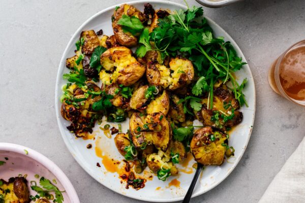 smashed potatoes recipe | www.iamafoodblog.com