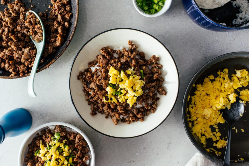 Easy Soboro Donburi Recipe | www.iamafoodblog.com